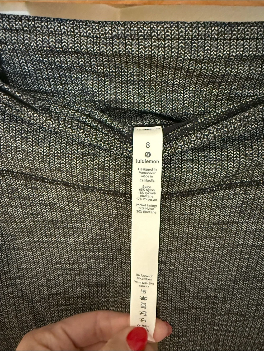 lululemon athletica Charcoal Heather High-Rise Leggings